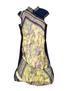 Silk kimono dress, size approx 2